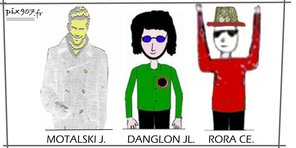 nos poètes, Motalski, Danglon, Rora.